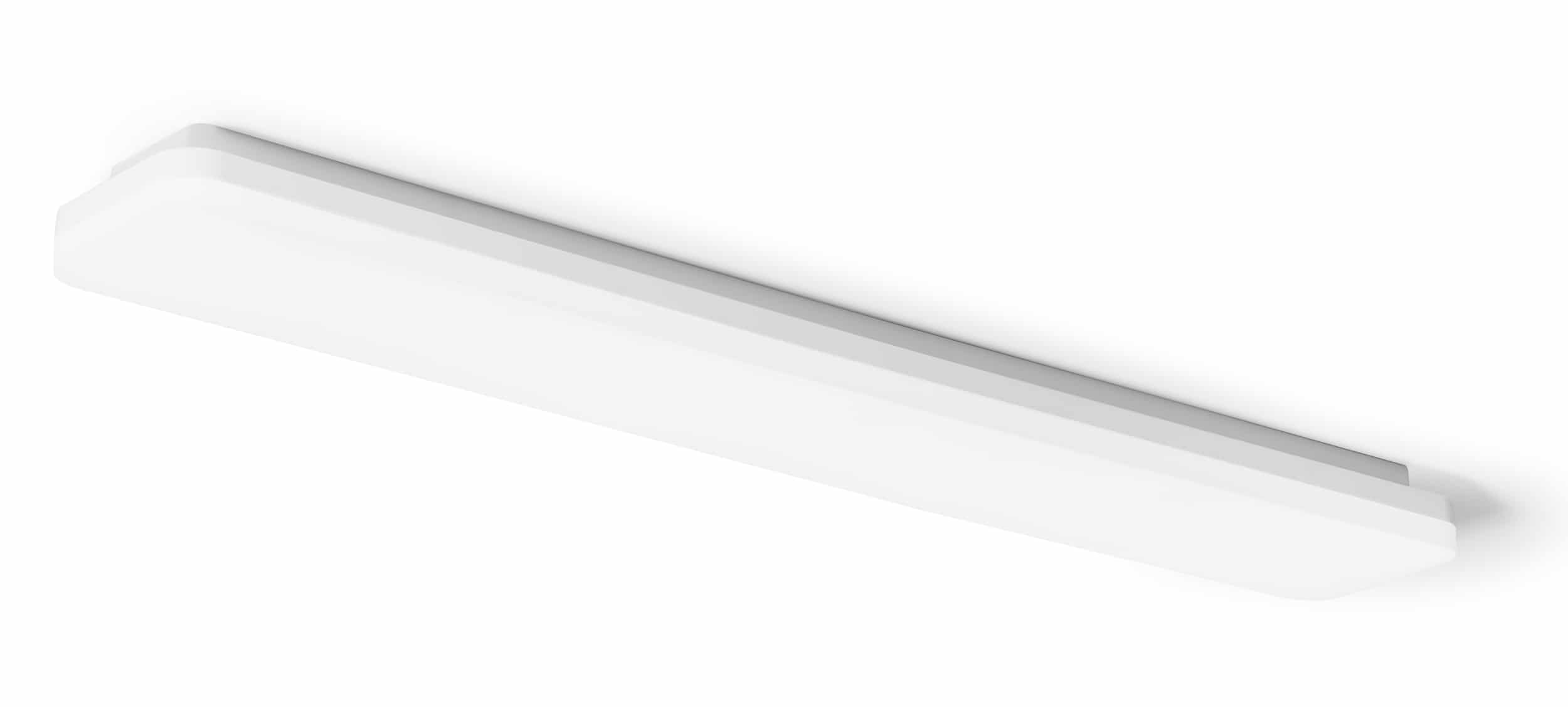 Deckenleuchte Slice Long 120 29/38W, 3000/4000K, CRI80, 230V, 1200x130x55mm, 2800/3700lm, IP54